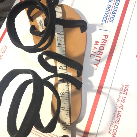 Steve Madden Gabrielle Grecian Ankle Wrap Suade Sandal - Picture 6 of 6